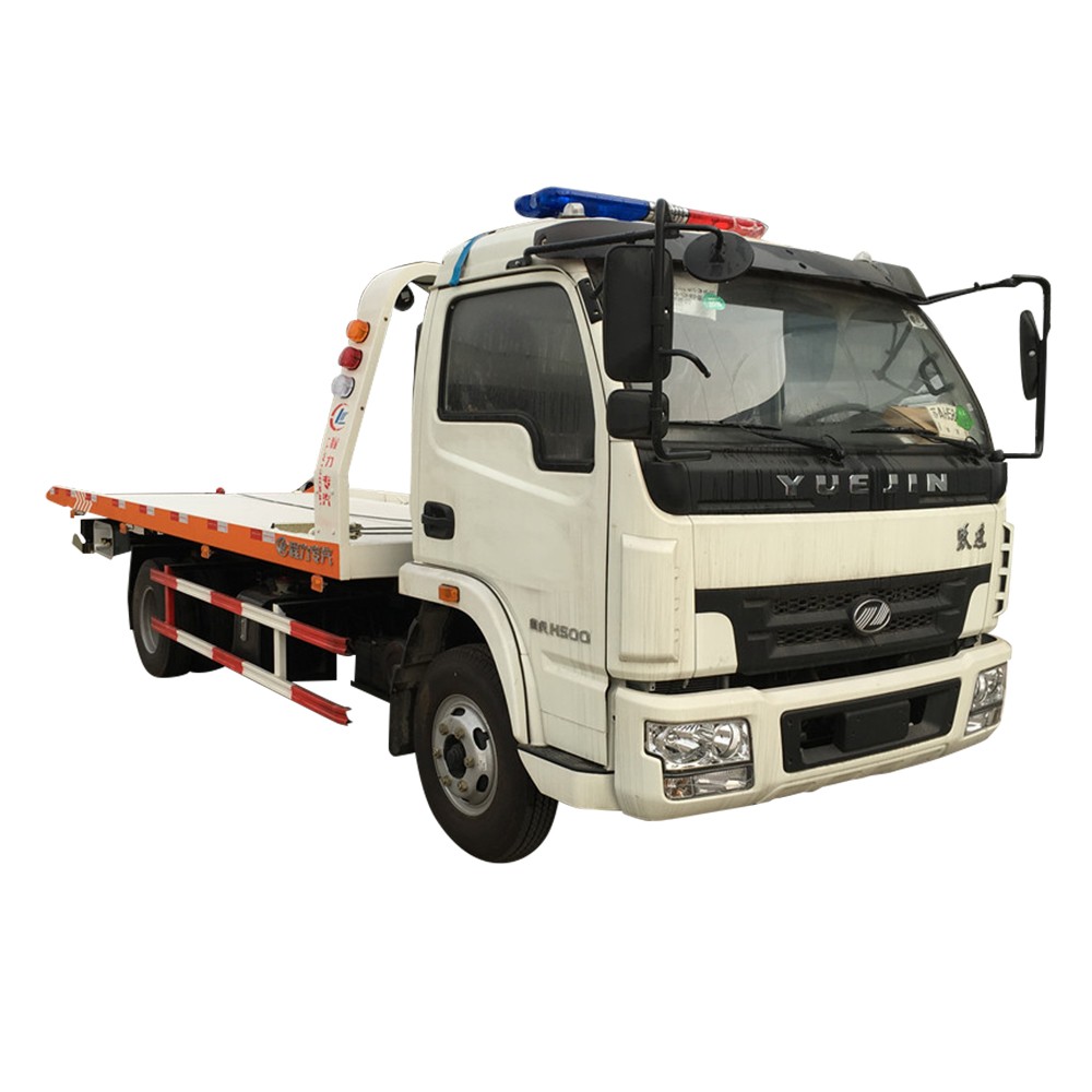 Camión de remolque de plataforma plana de 6 ruedas